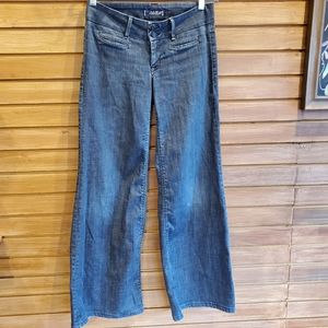 Hudson wide leg stretchy denim jeans